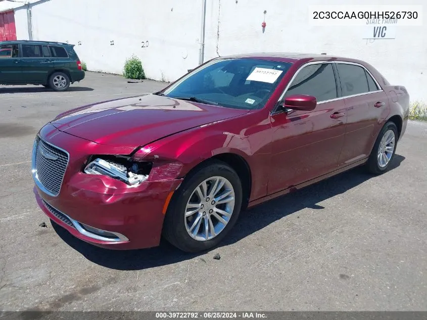 2017 Chrysler 300 Limited VIN: 2C3CCAAG0HH526730 Lot: 39722792