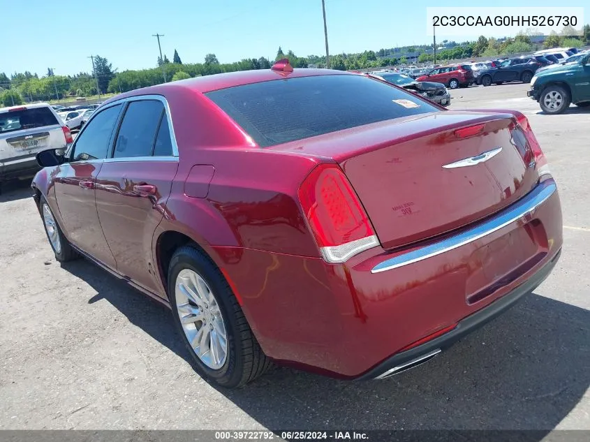 2C3CCAAG0HH526730 2017 Chrysler 300 Limited