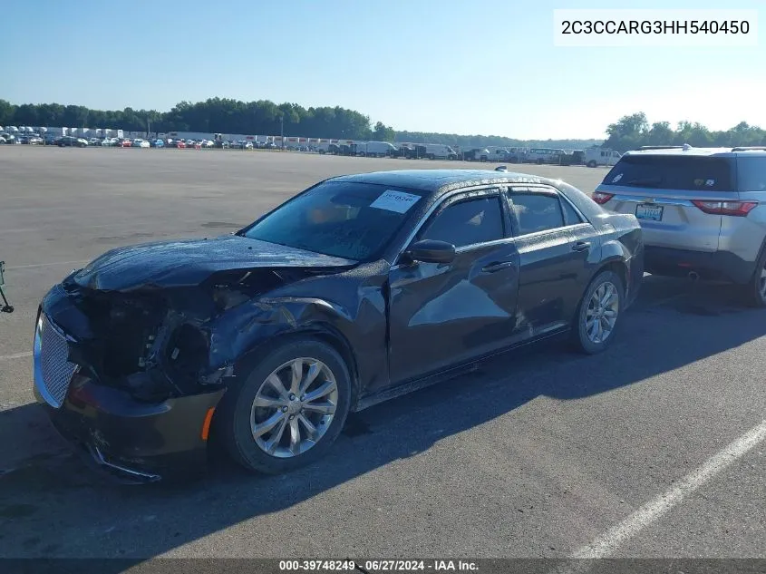 2017 Chrysler 300 Limited Awd VIN: 2C3CCARG3HH540450 Lot: 39748249