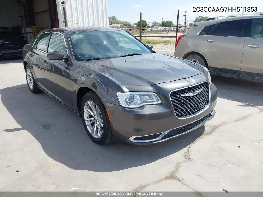 2C3CCAAG7HH511853 2017 Chrysler 300 Limited