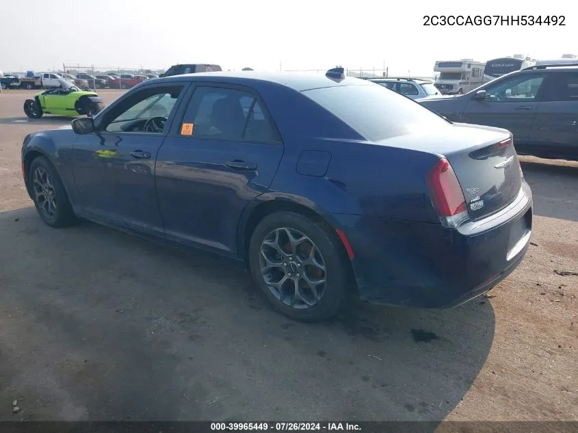 2C3CCAGG7HH534492 2017 Chrysler 300 300S Awd