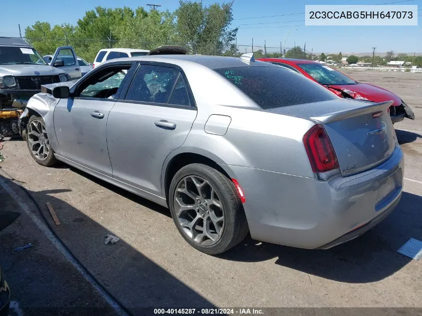 2017 Chrysler 300 S VIN: 2C3CCABG5HH647073 Lot: 40145287