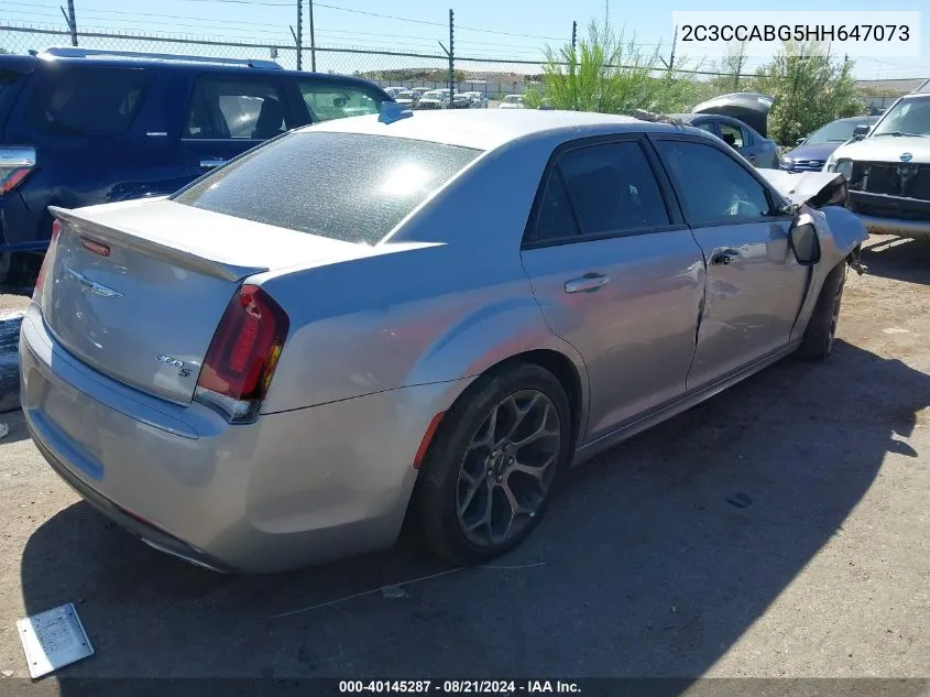 2017 Chrysler 300 S VIN: 2C3CCABG5HH647073 Lot: 40145287