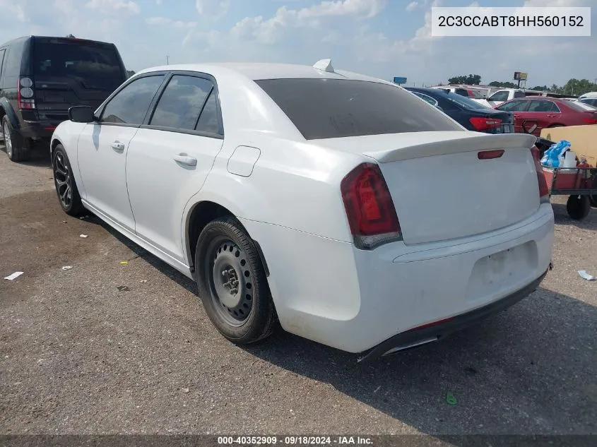 2C3CCABT8HH560152 2017 Chrysler 300 300S