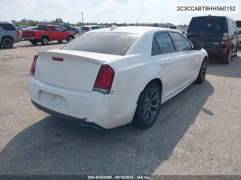 2C3CCABT8HH560152 2017 Chrysler 300 300S