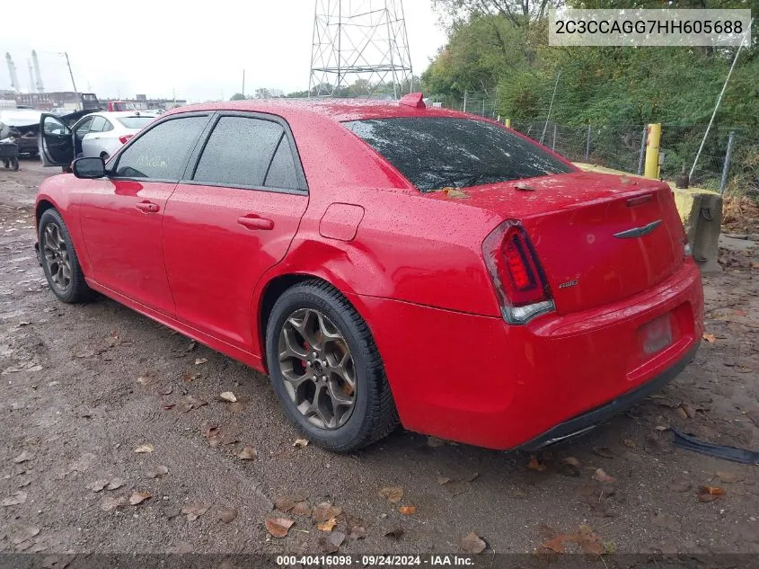 2017 Chrysler 300 300S Alloy Edition Awd VIN: 2C3CCAGG7HH605688 Lot: 40416098