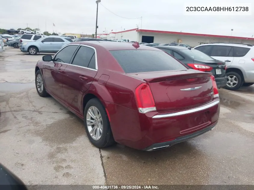 2C3CCAAG8HH612738 2017 Chrysler 300 Limited