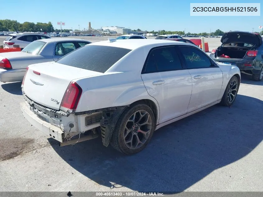 2C3CCABG5HH521506 2017 Chrysler 300 S