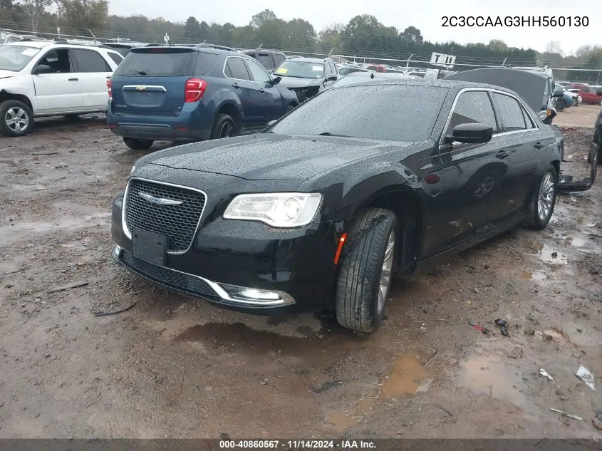 2017 Chrysler 300 Limited VIN: 2C3CCAAG3HH560130 Lot: 40860567