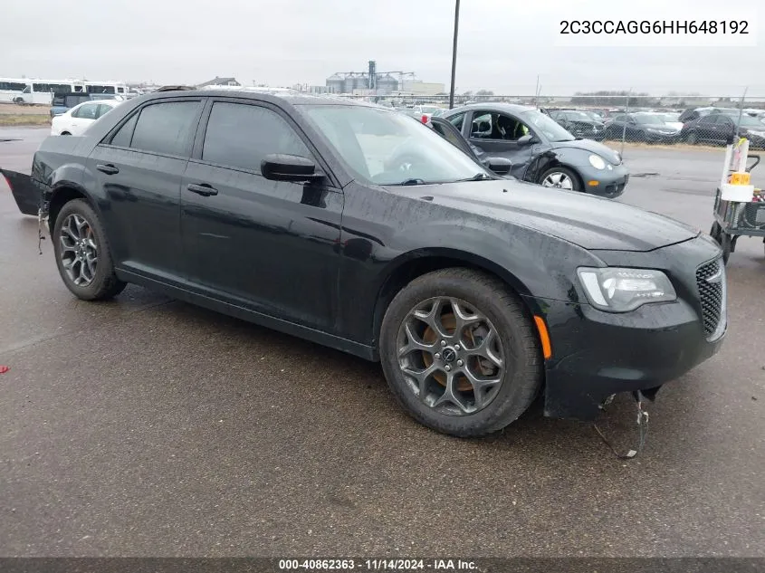 2017 Chrysler 300 300S Awd VIN: 2C3CCAGG6HH648192 Lot: 40862363