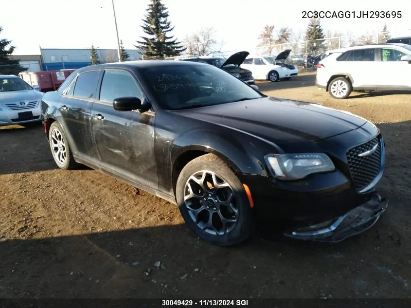 2018 Chrysler 300 S VIN: 2C3CCAGG1JH293695 Lot: 30049429