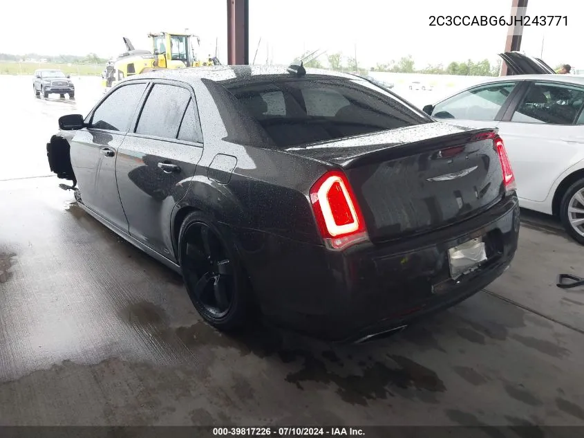 2C3CCABG6JH243771 2018 Chrysler 300 300S