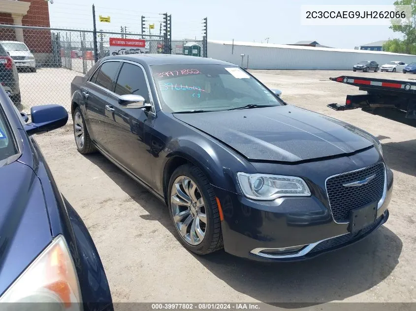 2018 Chrysler 300 Limited VIN: 2C3CCAEG9JH262066 Lot: 39977802