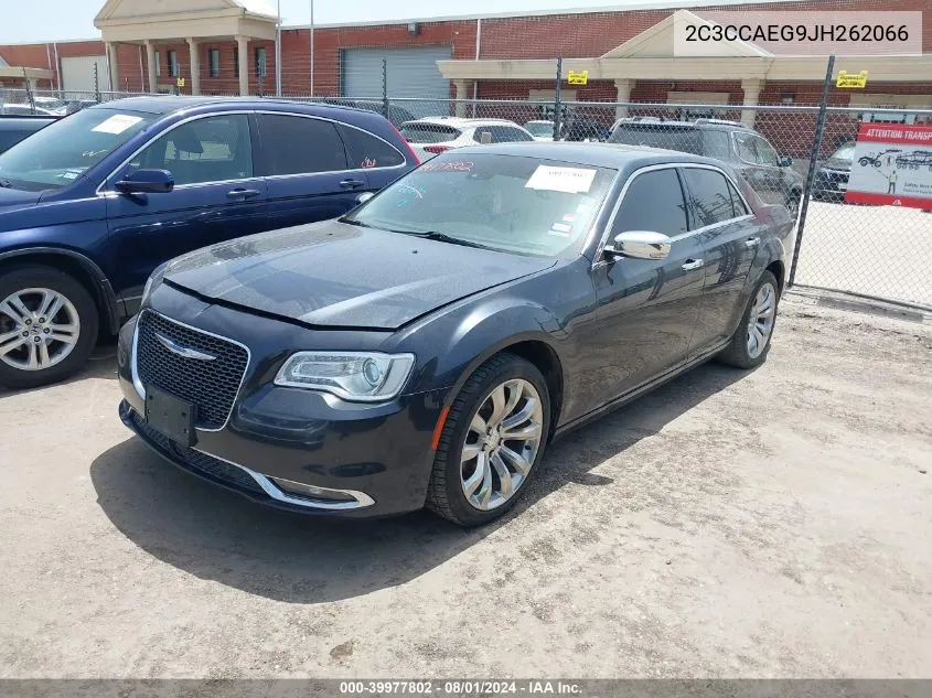 2018 Chrysler 300 Limited VIN: 2C3CCAEG9JH262066 Lot: 39977802