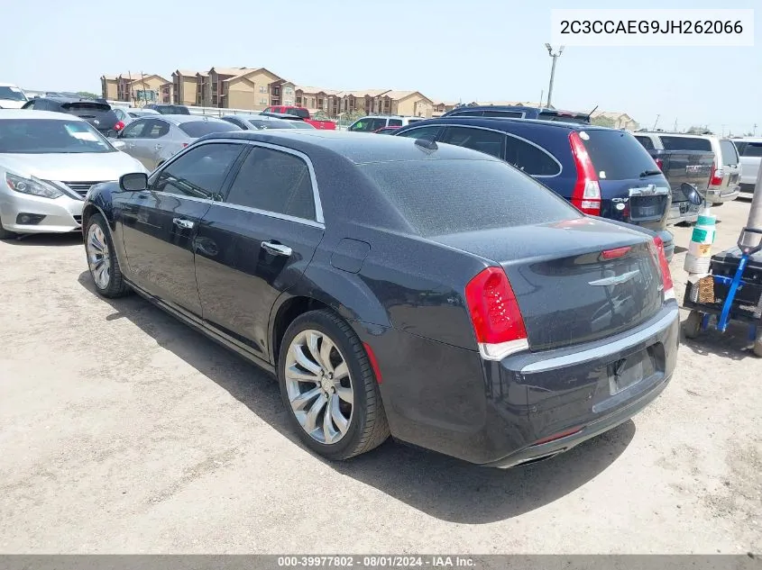 2018 Chrysler 300 Limited VIN: 2C3CCAEG9JH262066 Lot: 39977802