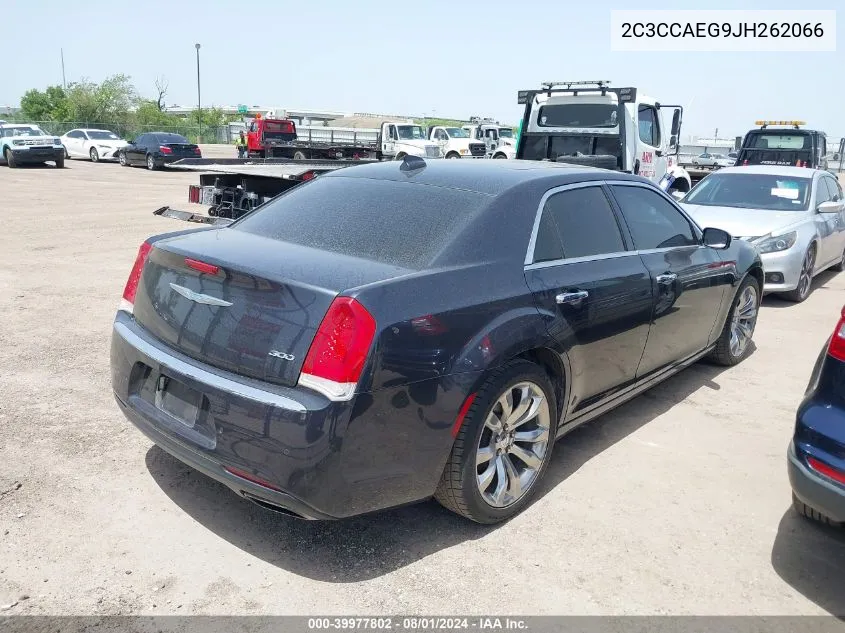 2018 Chrysler 300 Limited VIN: 2C3CCAEG9JH262066 Lot: 39977802