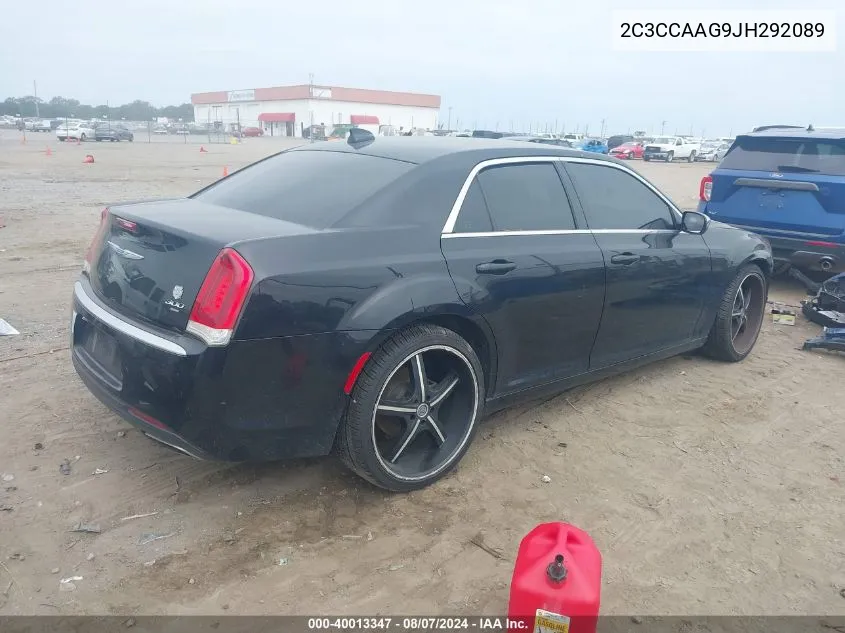 2018 Chrysler 300 Touring VIN: 2C3CCAAG9JH292089 Lot: 40013347