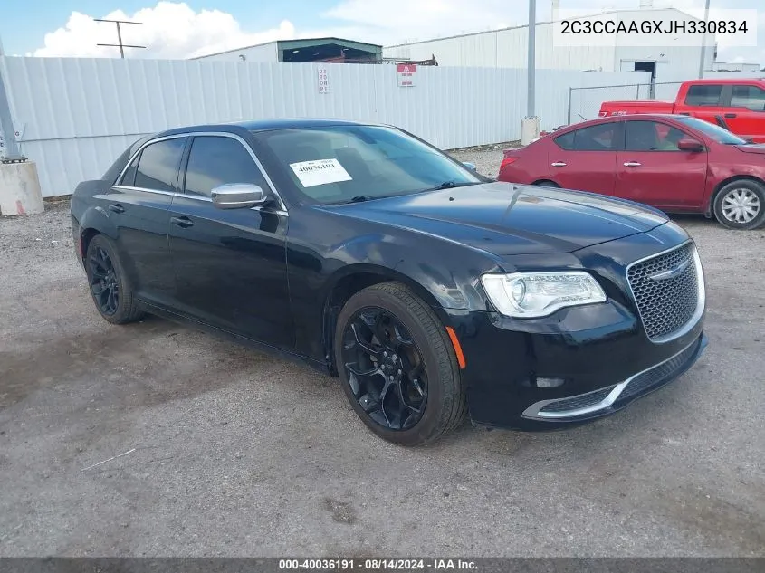 2018 Chrysler 300 Touring/Touring L VIN: 2C3CCAAGXJH330834 Lot: 40036191