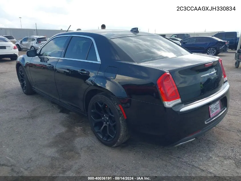 2018 Chrysler 300 Touring/Touring L VIN: 2C3CCAAGXJH330834 Lot: 40036191