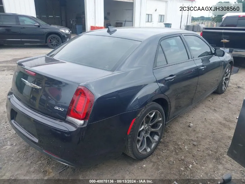 2018 Chrysler 300 Touring VIN: 2C3CCAAGXJH308560 Lot: 40075136