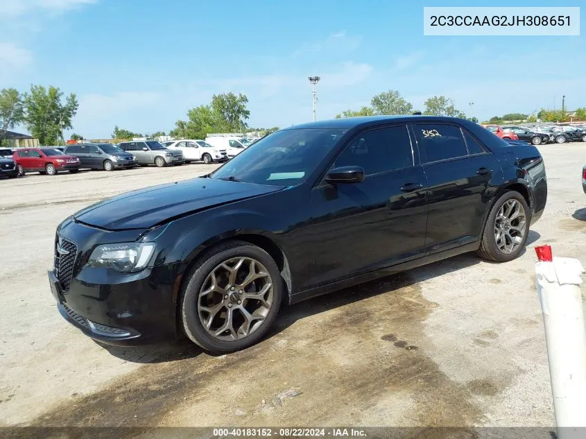 2C3CCAAG2JH308651 2018 Chrysler 300 Touring