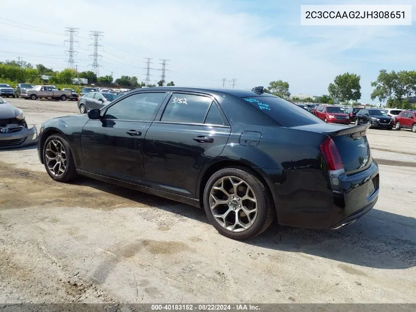 2C3CCAAG2JH308651 2018 Chrysler 300 Touring