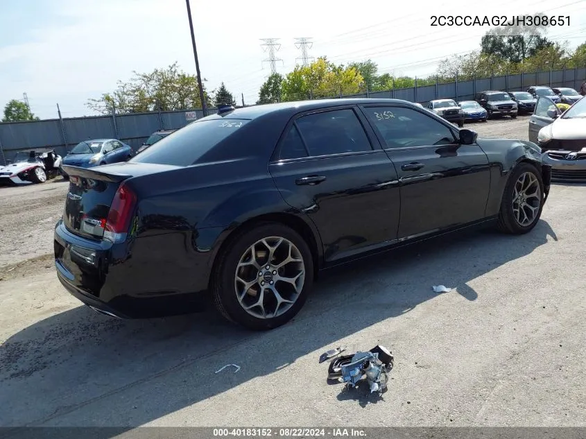 2C3CCAAG2JH308651 2018 Chrysler 300 Touring