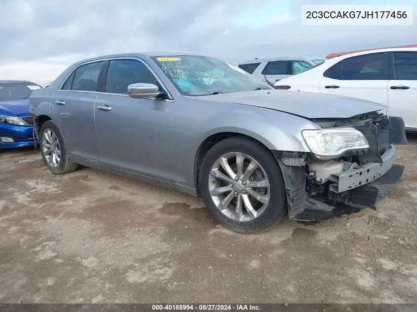 2C3CCAKG7JH177456 2018 Chrysler 300 Limited Awd