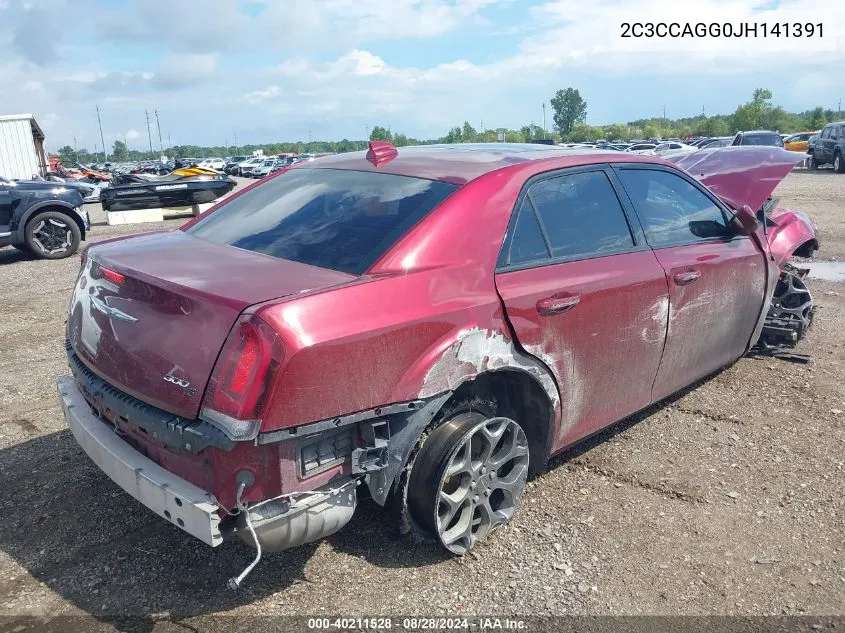 2018 Chrysler 300 300S Awd VIN: 2C3CCAGG0JH141391 Lot: 40211528