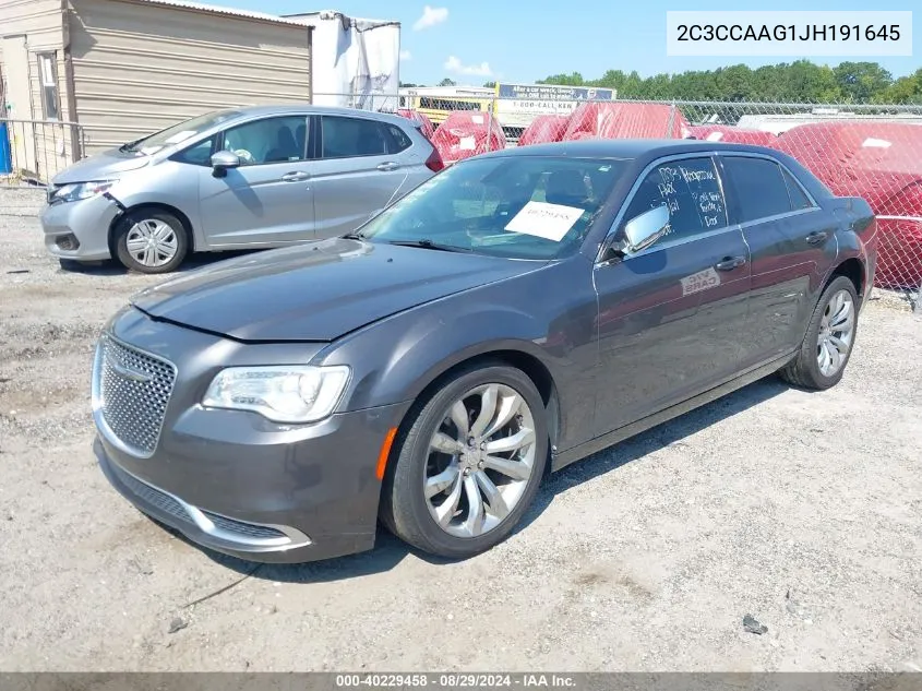 2018 Chrysler 300 Touring VIN: 2C3CCAAG1JH191645 Lot: 40229458