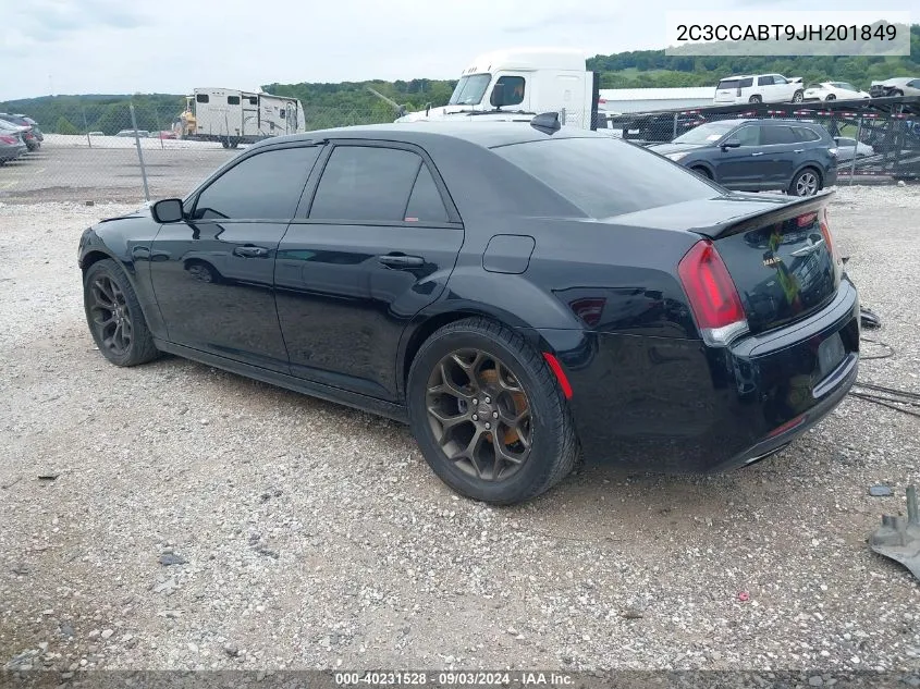 2C3CCABT9JH201849 2018 Chrysler 300 300S