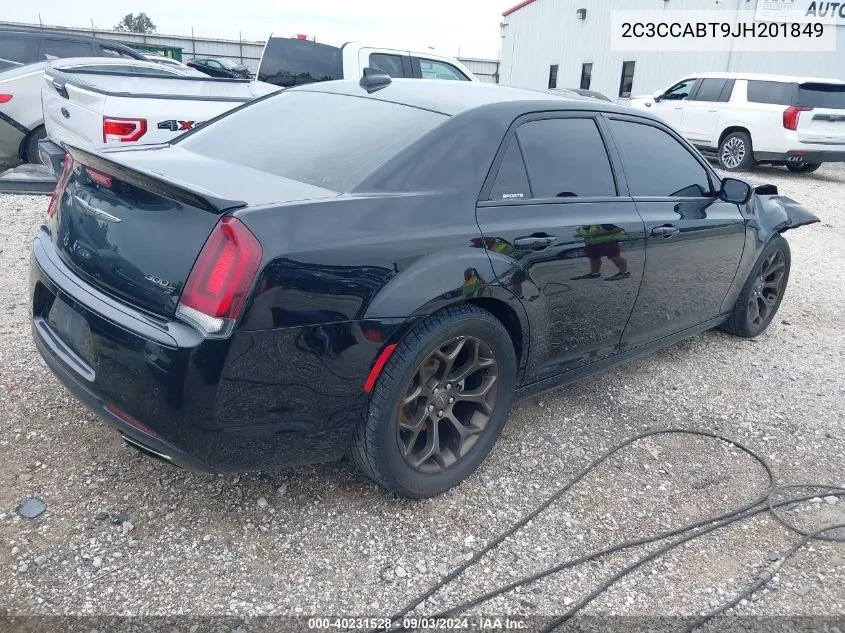 2C3CCABT9JH201849 2018 Chrysler 300 300S