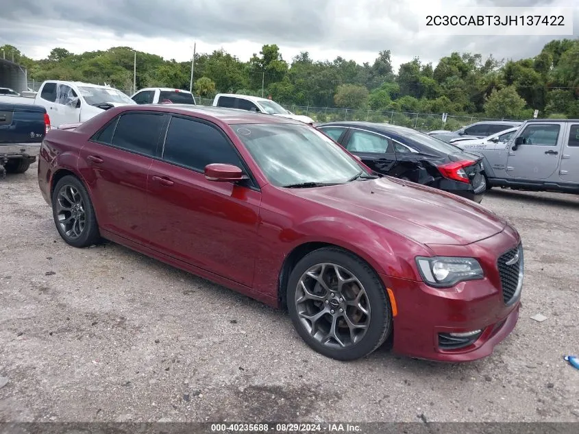 2C3CCABT3JH137422 2018 Chrysler 300 300S