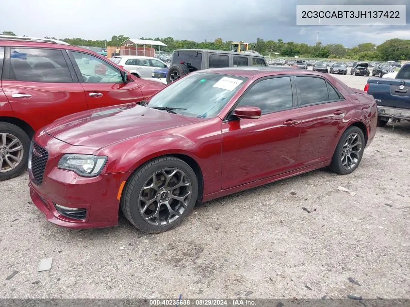 2C3CCABT3JH137422 2018 Chrysler 300 300S