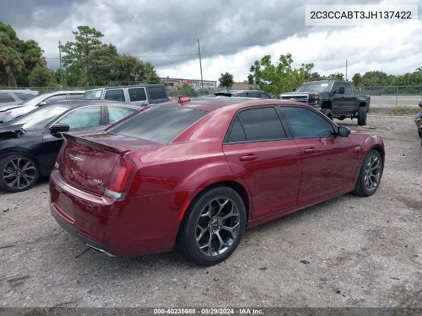 2C3CCABT3JH137422 2018 Chrysler 300 300S