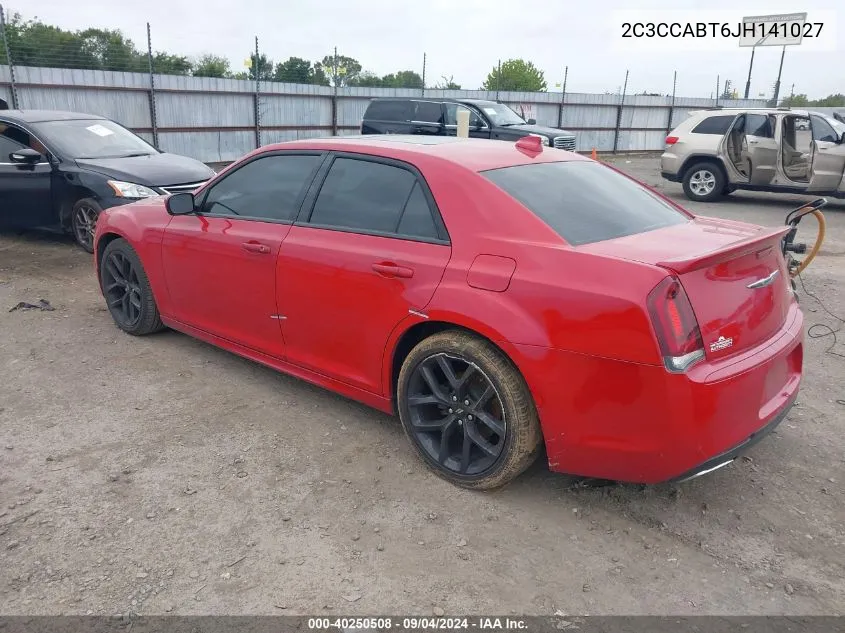 2C3CCABT6JH141027 2018 Chrysler 300 S