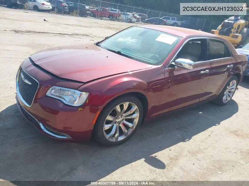 2C3CCAEGXJH123032 2018 Chrysler 300 Limited