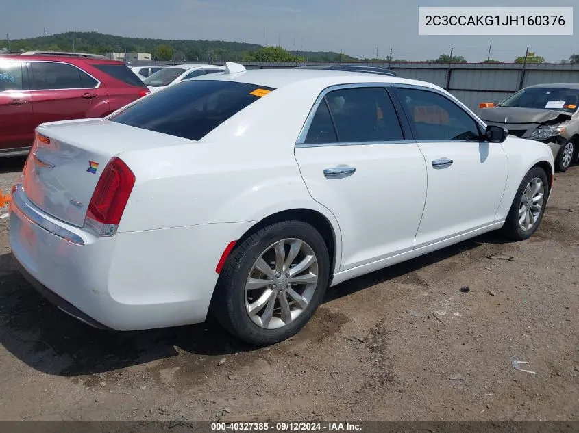 2C3CCAKG1JH160376 2018 Chrysler 300 Limited Awd