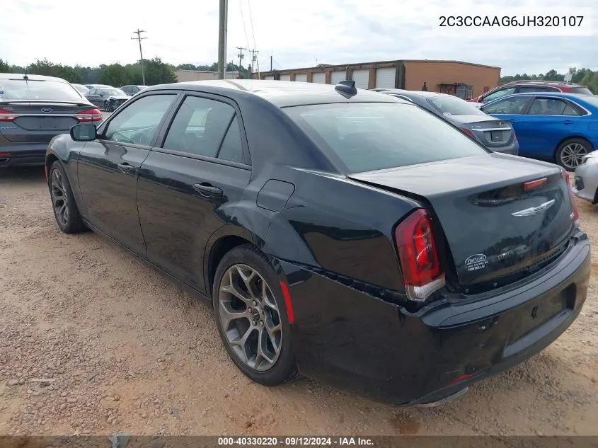 2018 Chrysler 300 Touring VIN: 2C3CCAAG6JH320107 Lot: 40330220