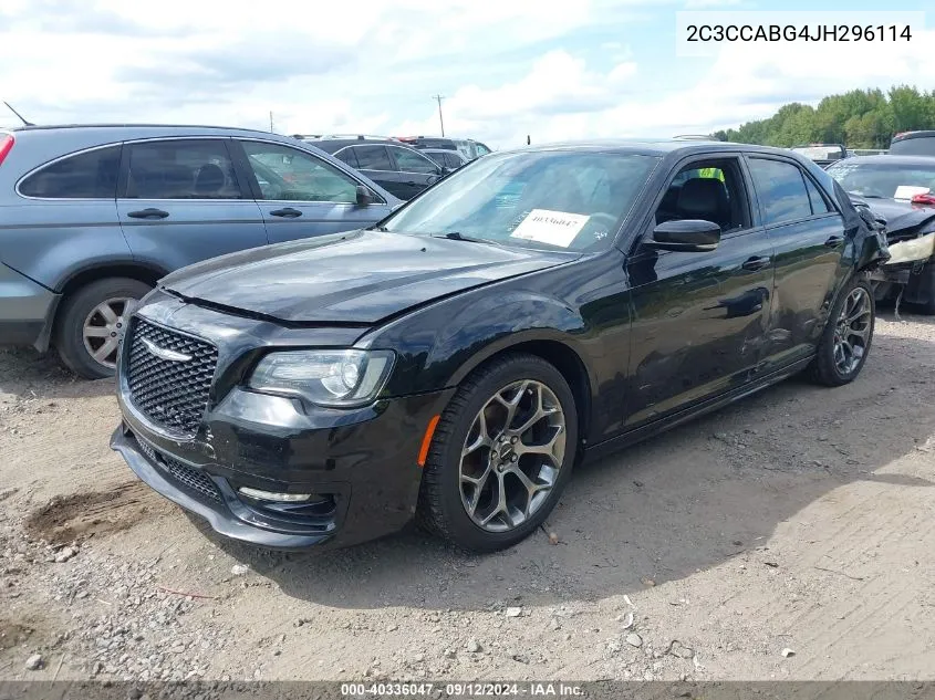 2018 Chrysler 300 300S VIN: 2C3CCABG4JH296114 Lot: 40336047