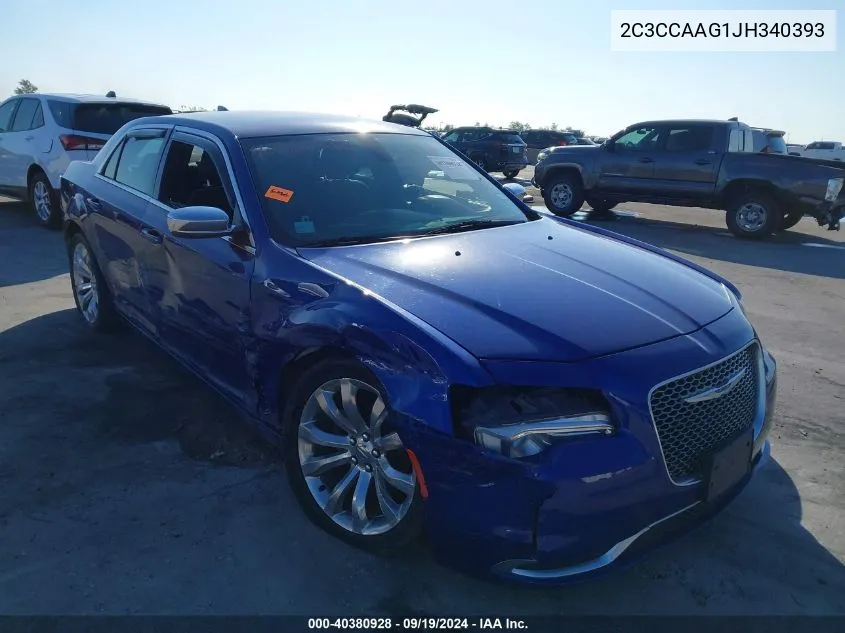 2018 Chrysler 300 Touring VIN: 2C3CCAAG1JH340393 Lot: 40380928