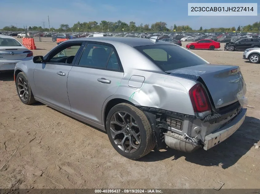 2C3CCABG1JH227414 2018 Chrysler 300 300S