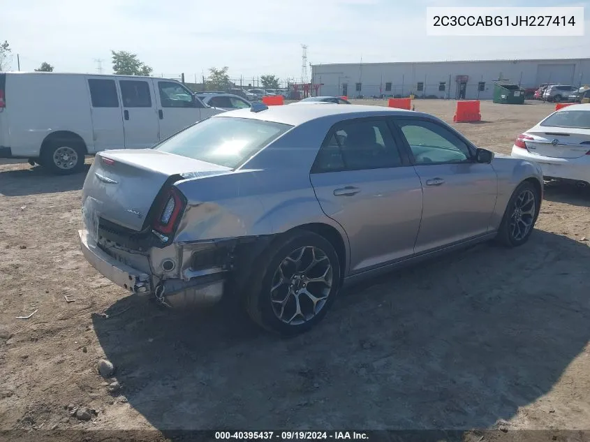 2018 Chrysler 300 300S VIN: 2C3CCABG1JH227414 Lot: 40395437