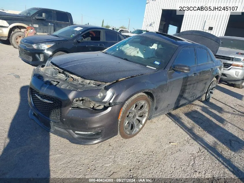 2C3CCABG5JH245107 2018 Chrysler 300 300S