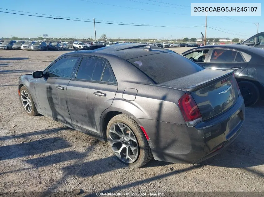 2C3CCABG5JH245107 2018 Chrysler 300 300S