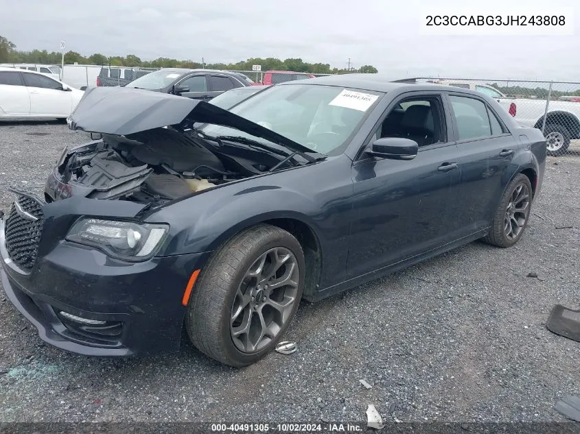 2C3CCABG3JH243808 2018 Chrysler 300 300S