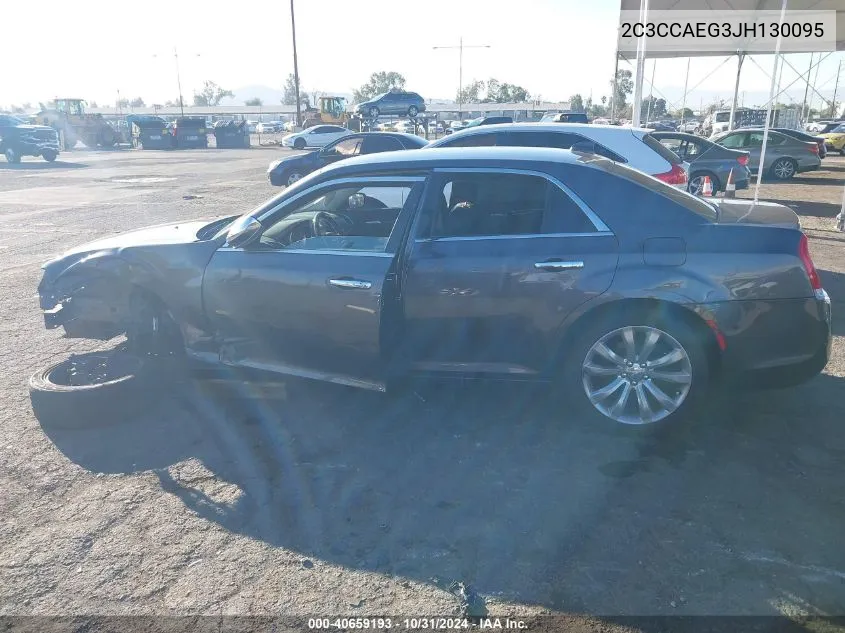 2018 Chrysler 300 Limited VIN: 2C3CCAEG3JH130095 Lot: 40659193