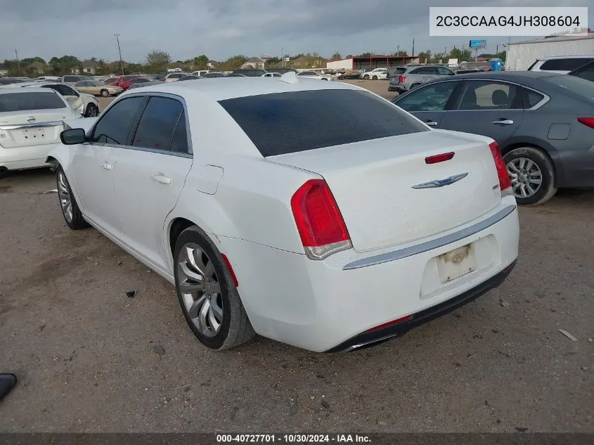 2018 Chrysler 300 Touring VIN: 2C3CCAAG4JH308604 Lot: 40727701