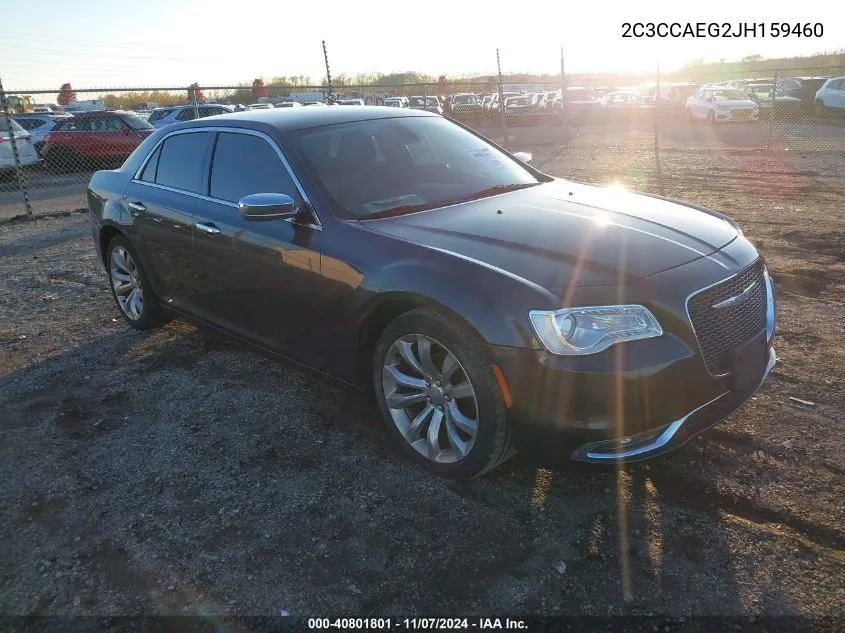 2018 Chrysler 300 Limited VIN: 2C3CCAEG2JH159460 Lot: 40801801