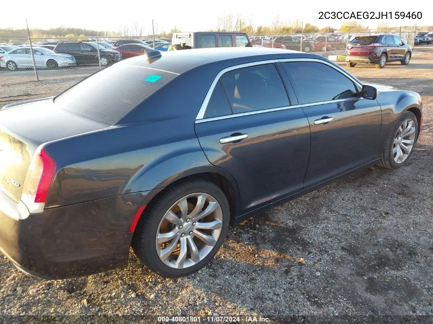 2018 Chrysler 300 Limited VIN: 2C3CCAEG2JH159460 Lot: 40801801